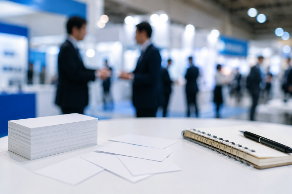 展示会のアフターフォローは会場で始まっている